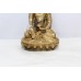 Brass Buddha Statue Buddhism Religion Asian Home Decor Figure Hand Engraved E369